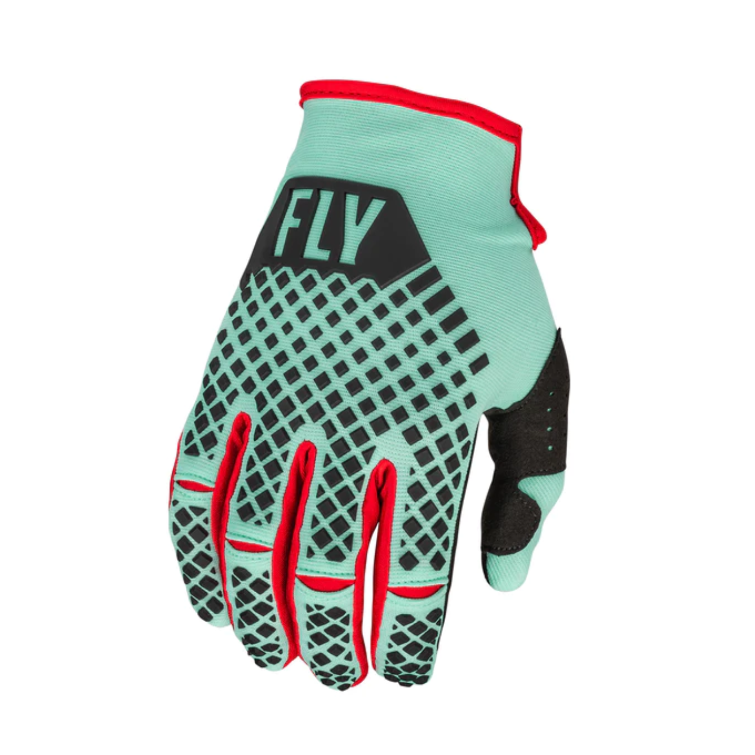 Guante FLY KINETIC Menta/Negro/Rojo