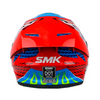 CASCO SMK STELLAR SKULL AZUL ROJO BRILLANTE