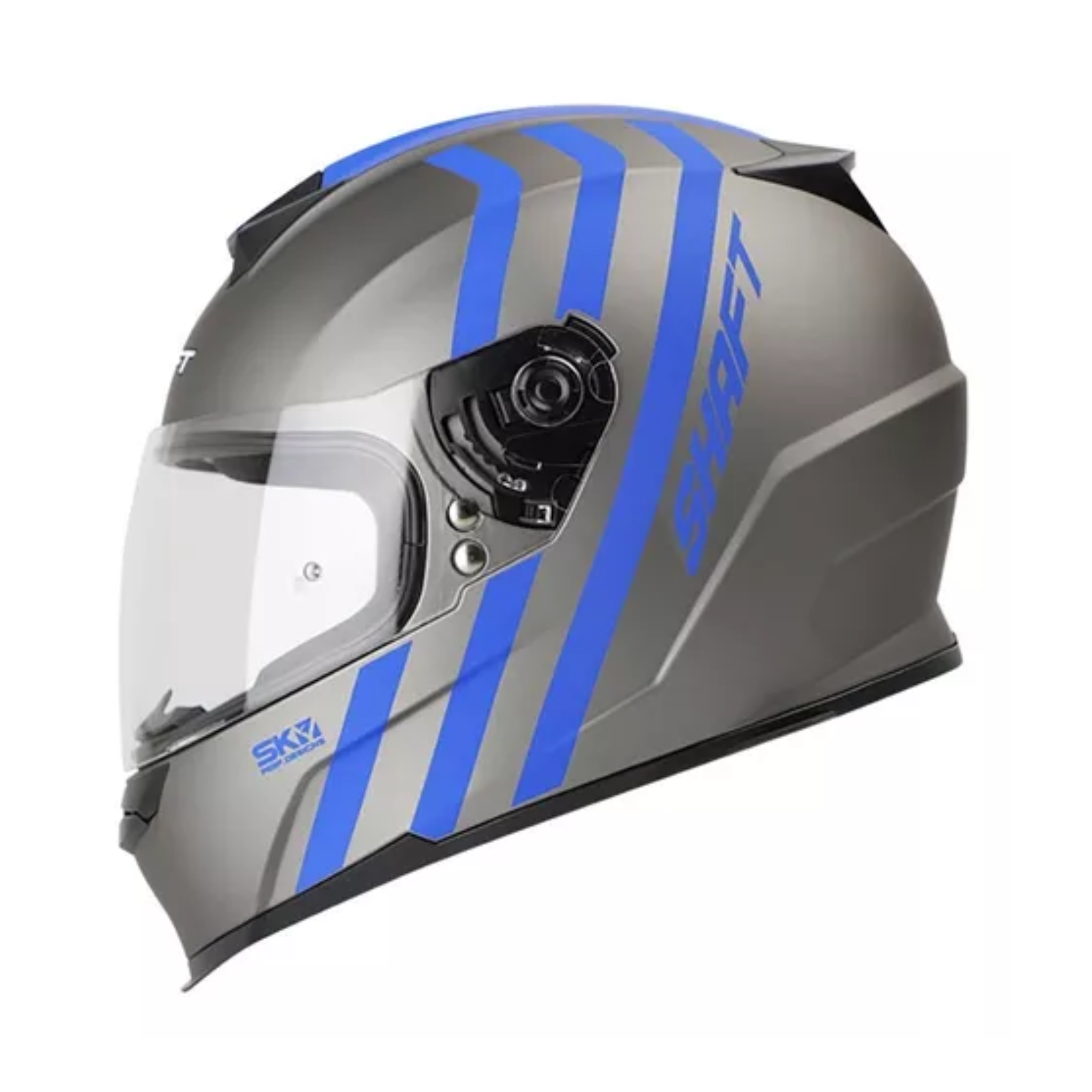 Casco Integral SHAFT SH-502 Changes Gris/Azul + Visor Adicional