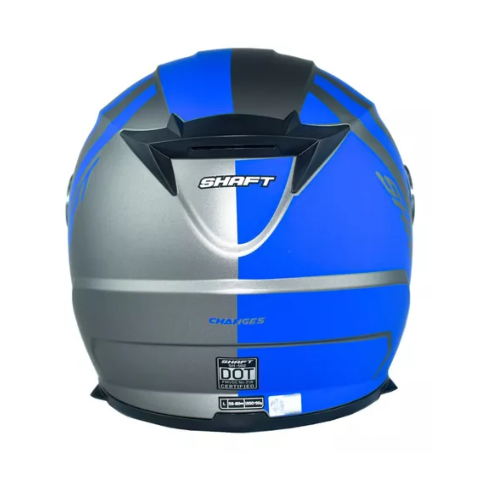 Casco Integral SHAFT SH-502 Changes Gris/Azul + Visor Adicional