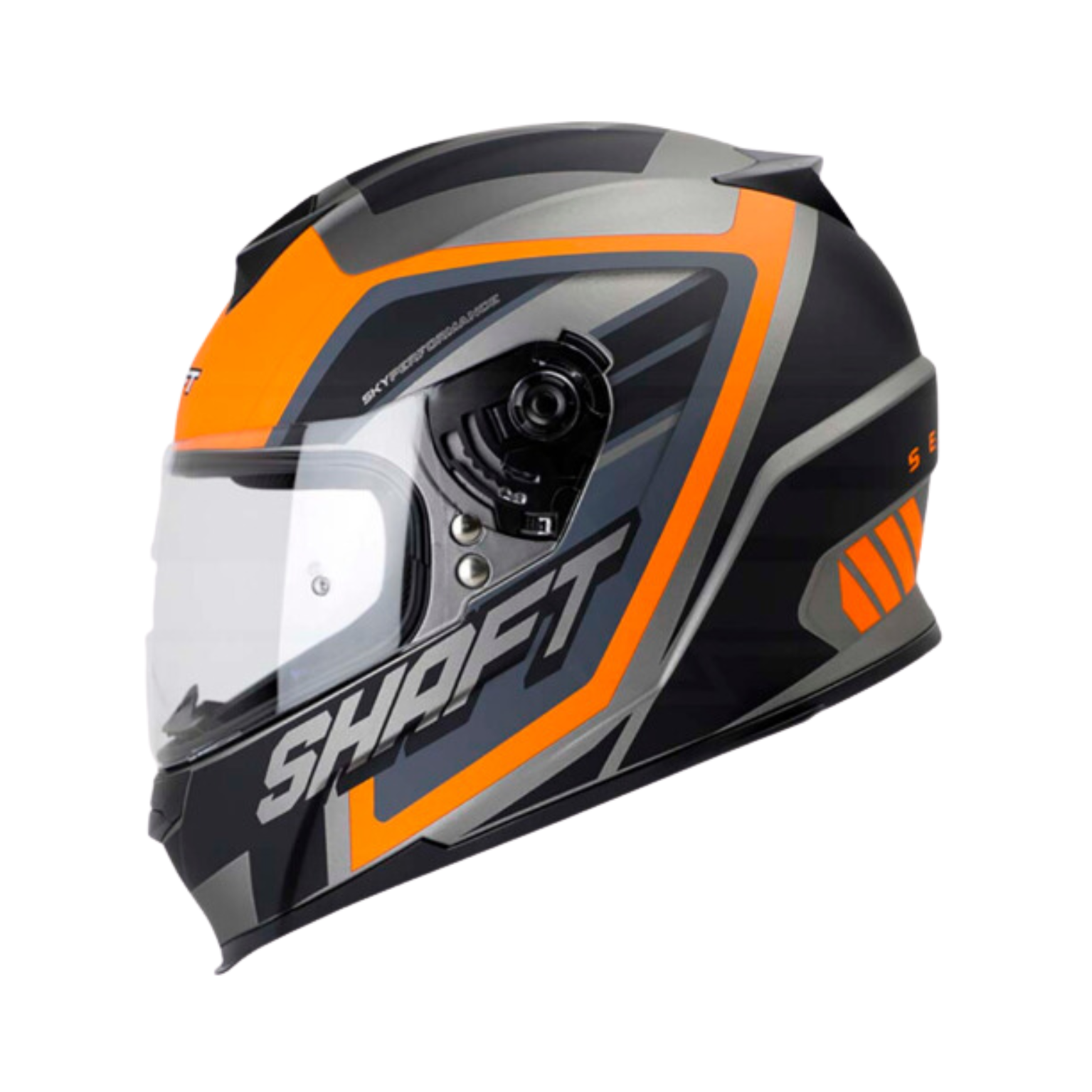 Casco Integral SHAFT SH-502 Sereneit Naranja + Visor Adicional